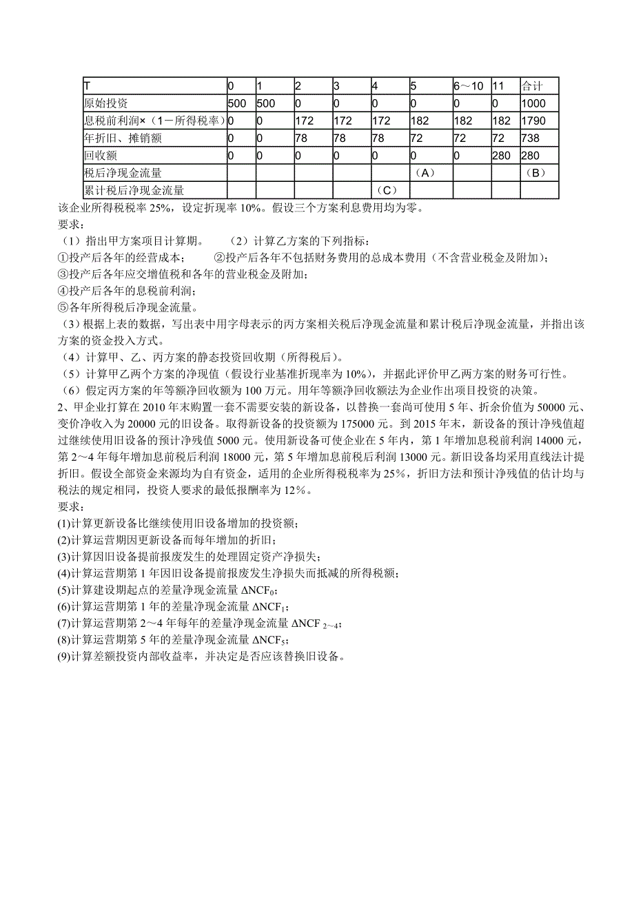 投资管理练习题目2_第4页