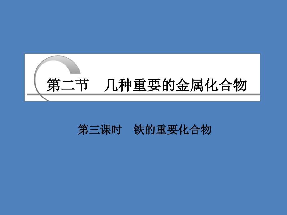 《创新方案》高中化学人教版必修一第三章第二节第三课时铁的重要化合物_第3页