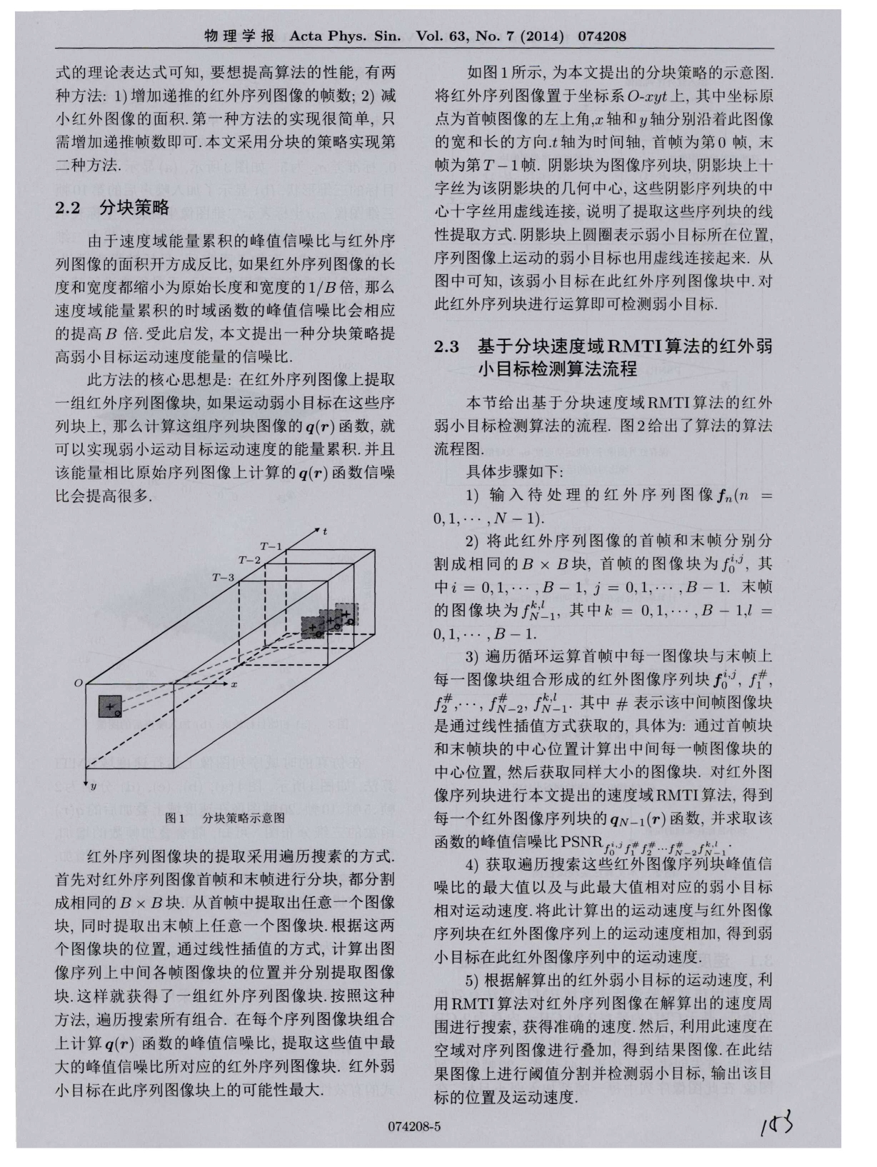 基于分块速度域改进迭代运动目标检测算法的红外弱小目标检测_第5页