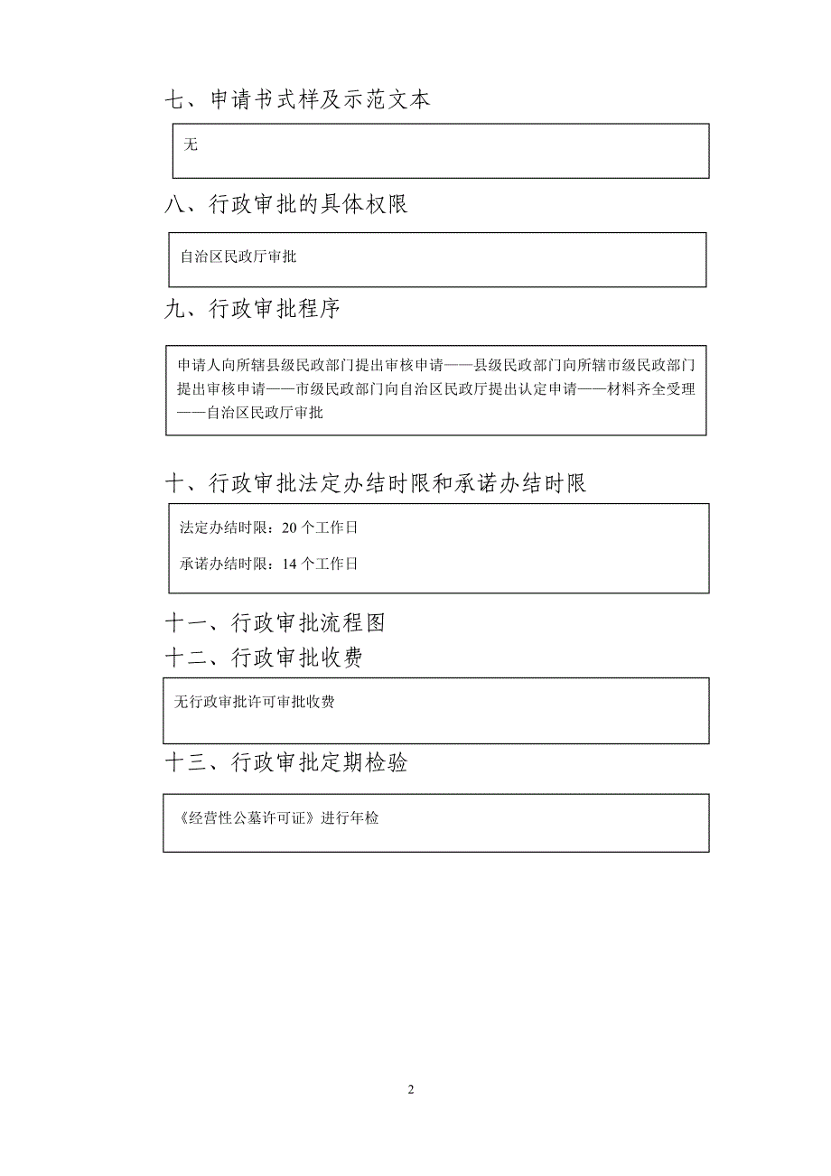 建设公墓行政审批操作规程_第2页