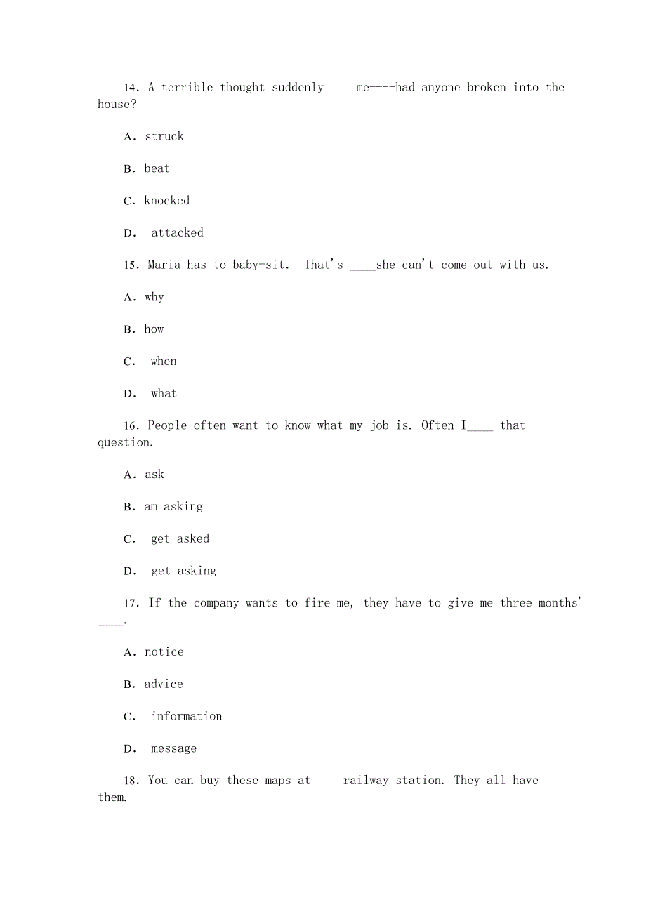 高考英语模拟题及答案 (2)_第4页