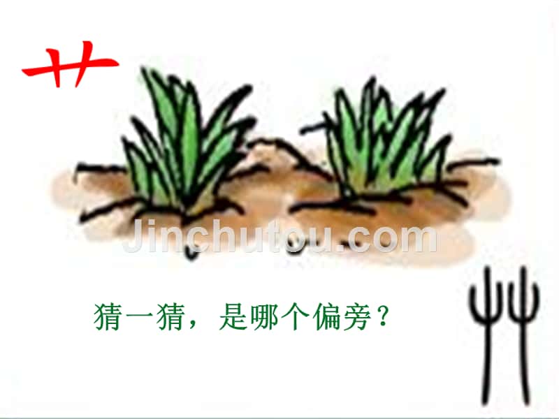 带“草字头”的字   北师大版一年级下册语文_第1页