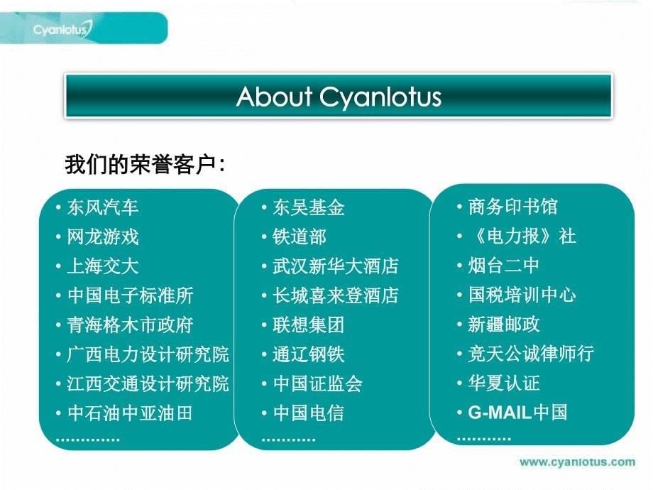 Cyanlotus OfficeTen2800_3800产品介绍_20100310_第5页