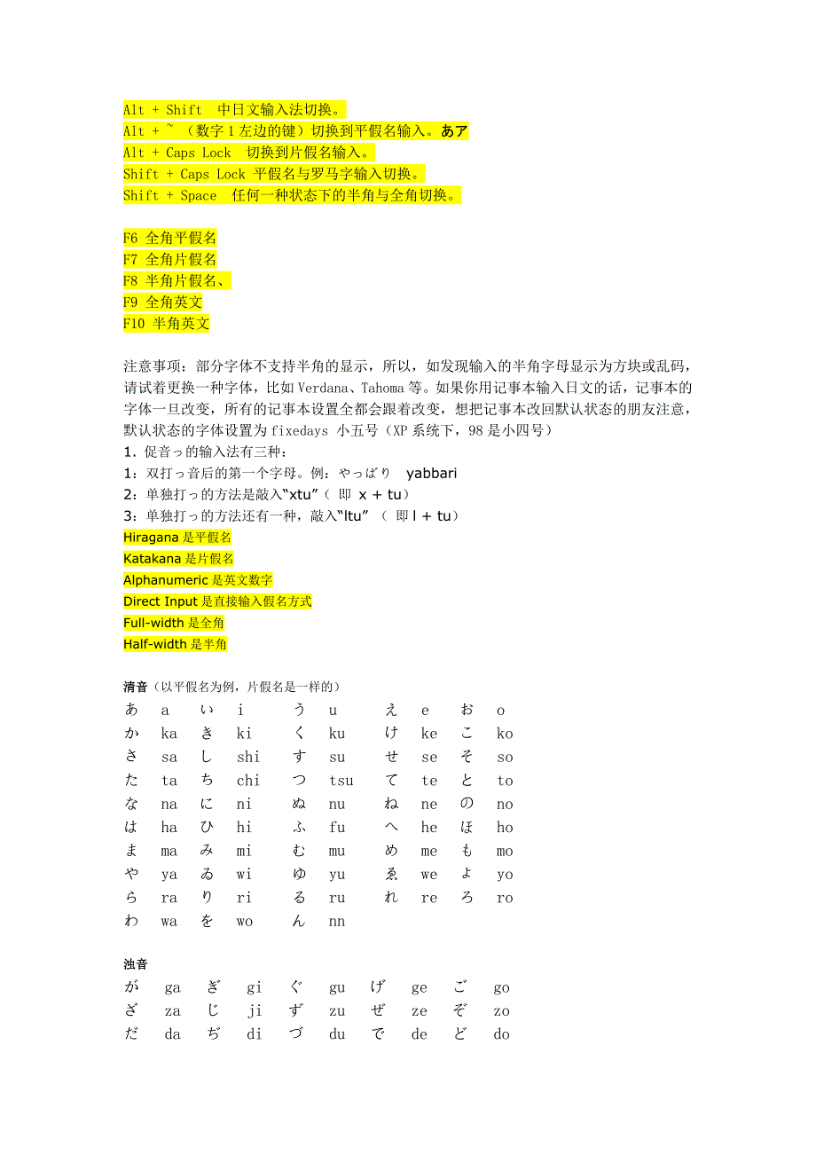 微软日文输入法使用方法_第1页