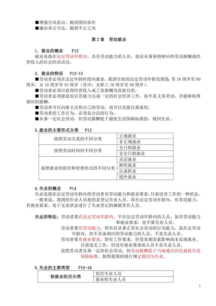 劳动保障协理员三级基础知识完整版_第3页