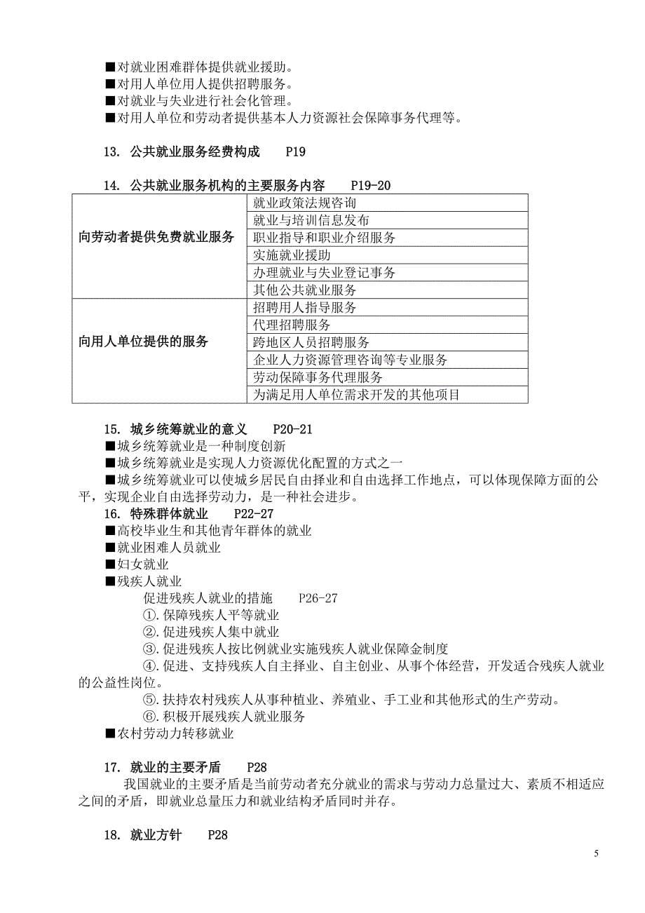 劳动保障协理员三级基础知识完整版_第5页