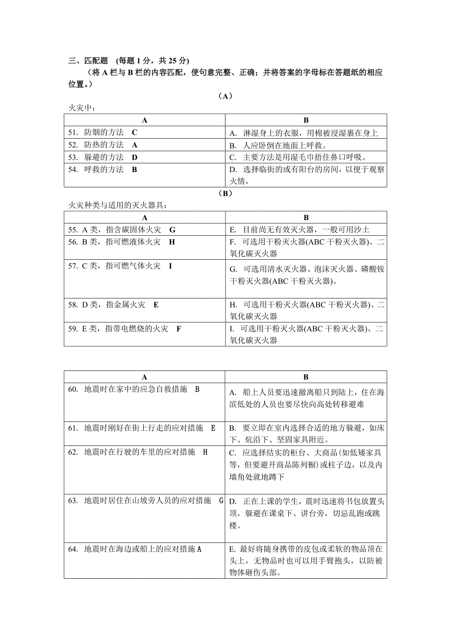 山东电大《灾难事故避险自救》平时作业1_第4页