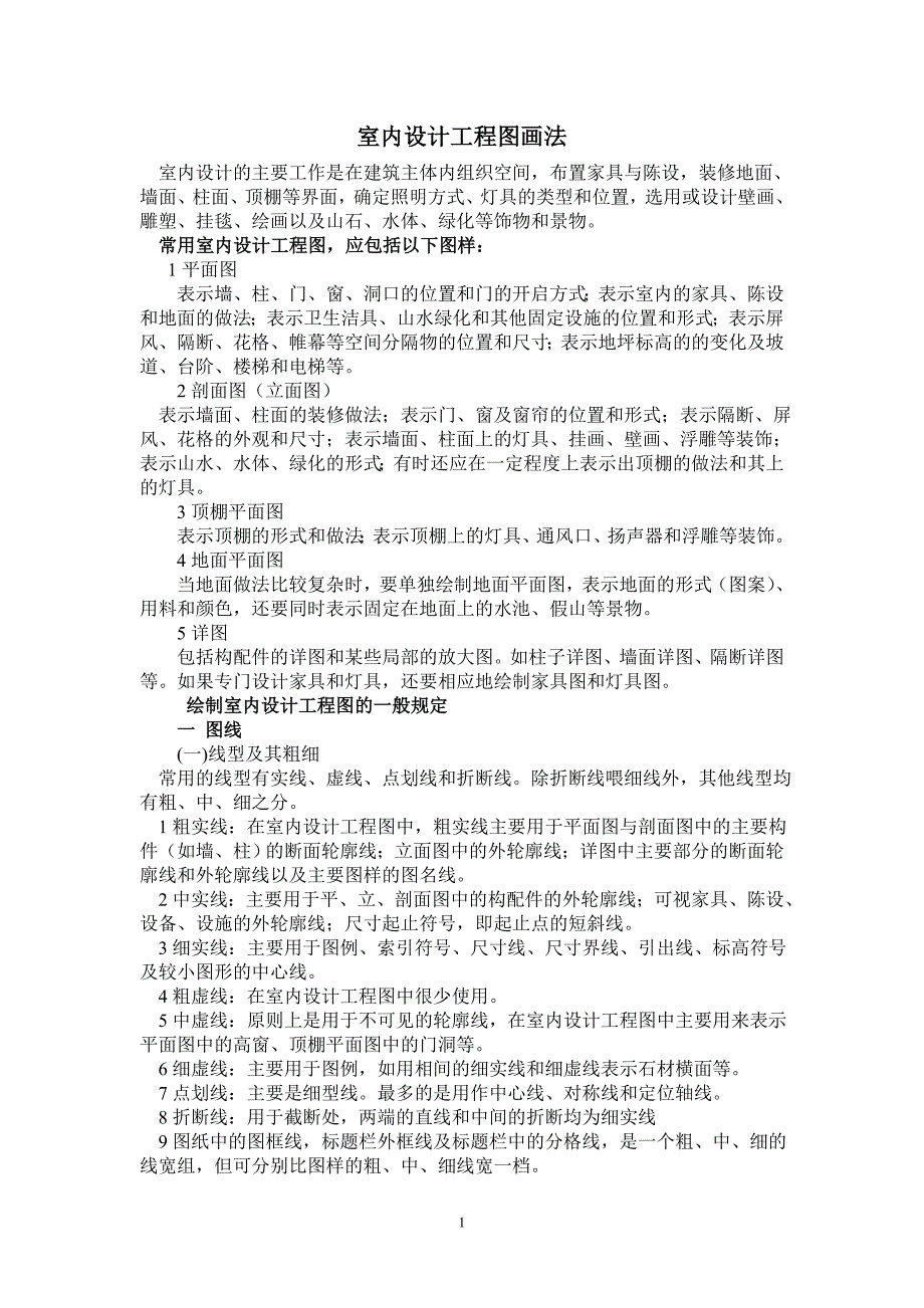 室内设计工程图画法_第1页