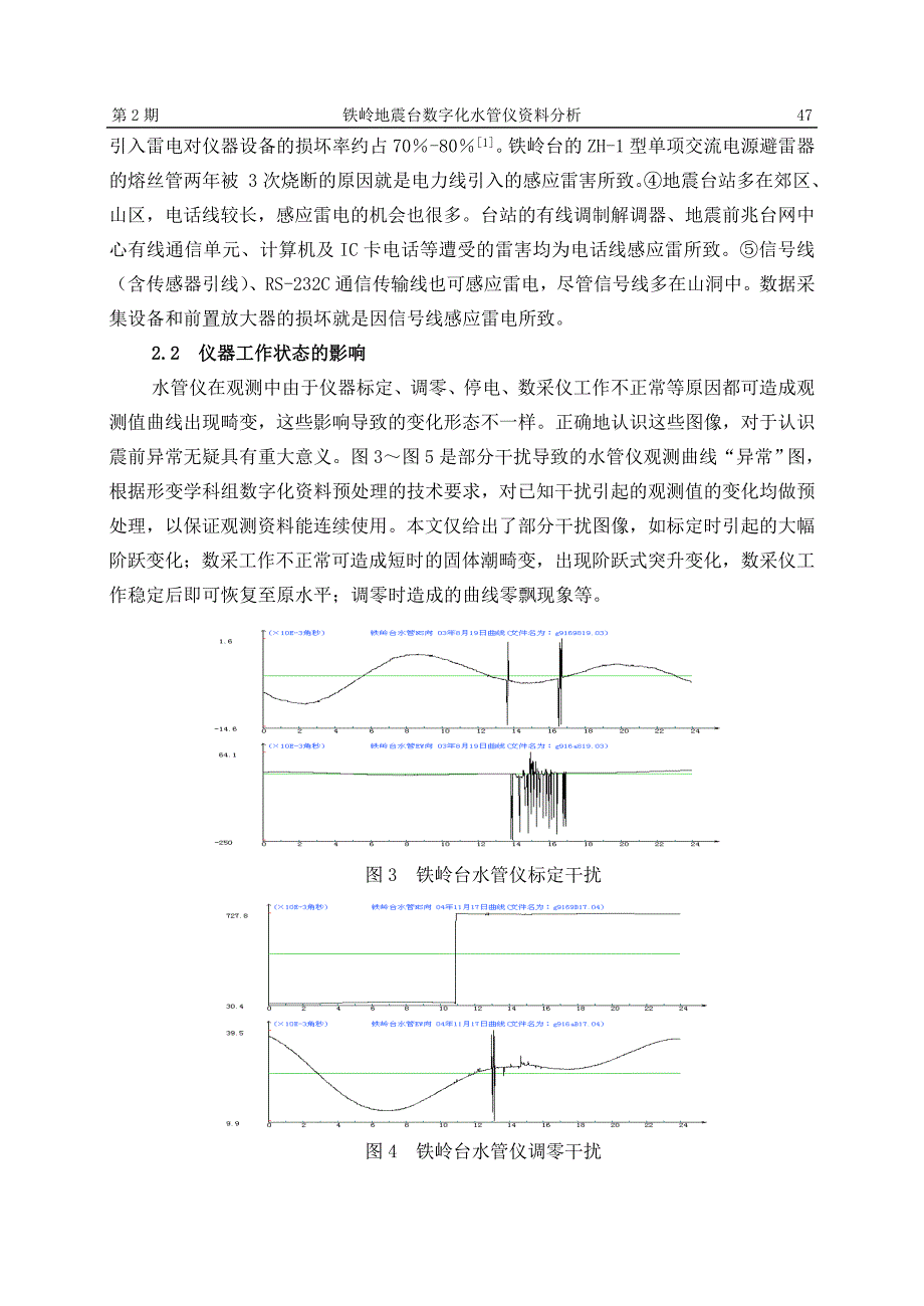 铁岭地震台数字化水管仪资料分析_第3页