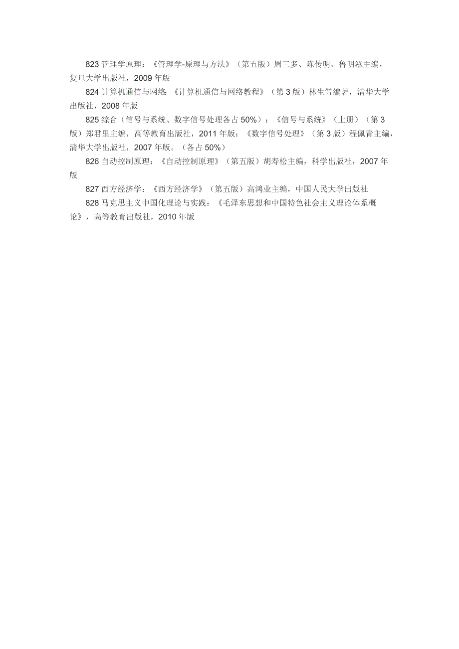 青岛理工大学2015年硕士研究生初试参考书目_第3页