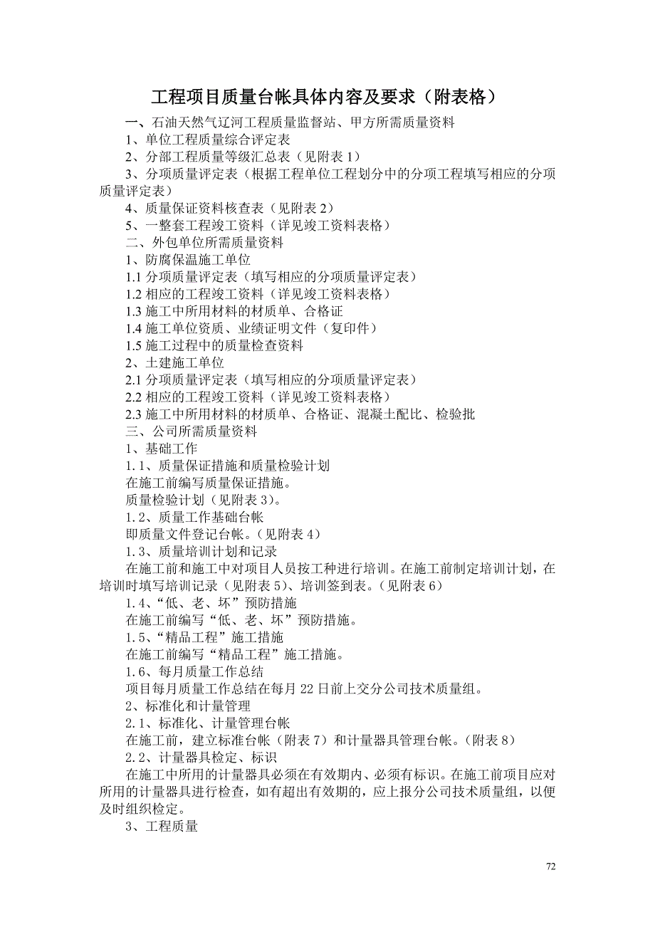 工程项目所需质量台帐_第3页