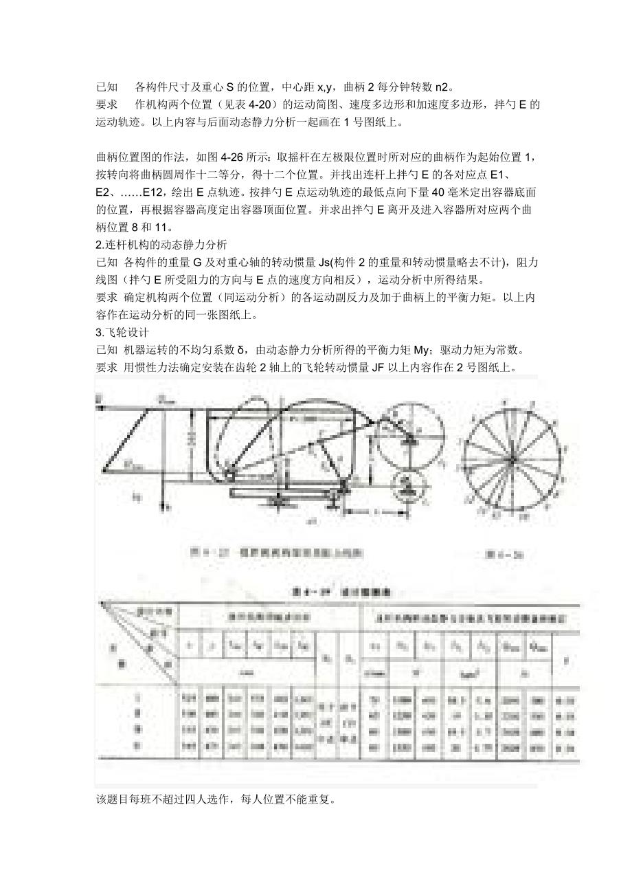 机械原理课程设计2_第4页