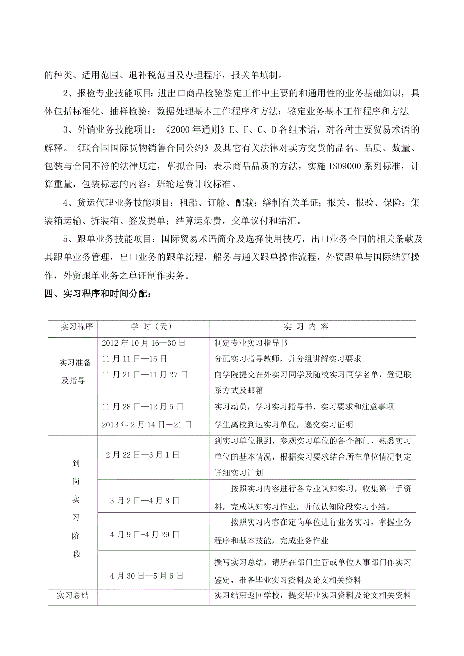 国际经济与贸易专业国贸本科实习指导书 _第3页