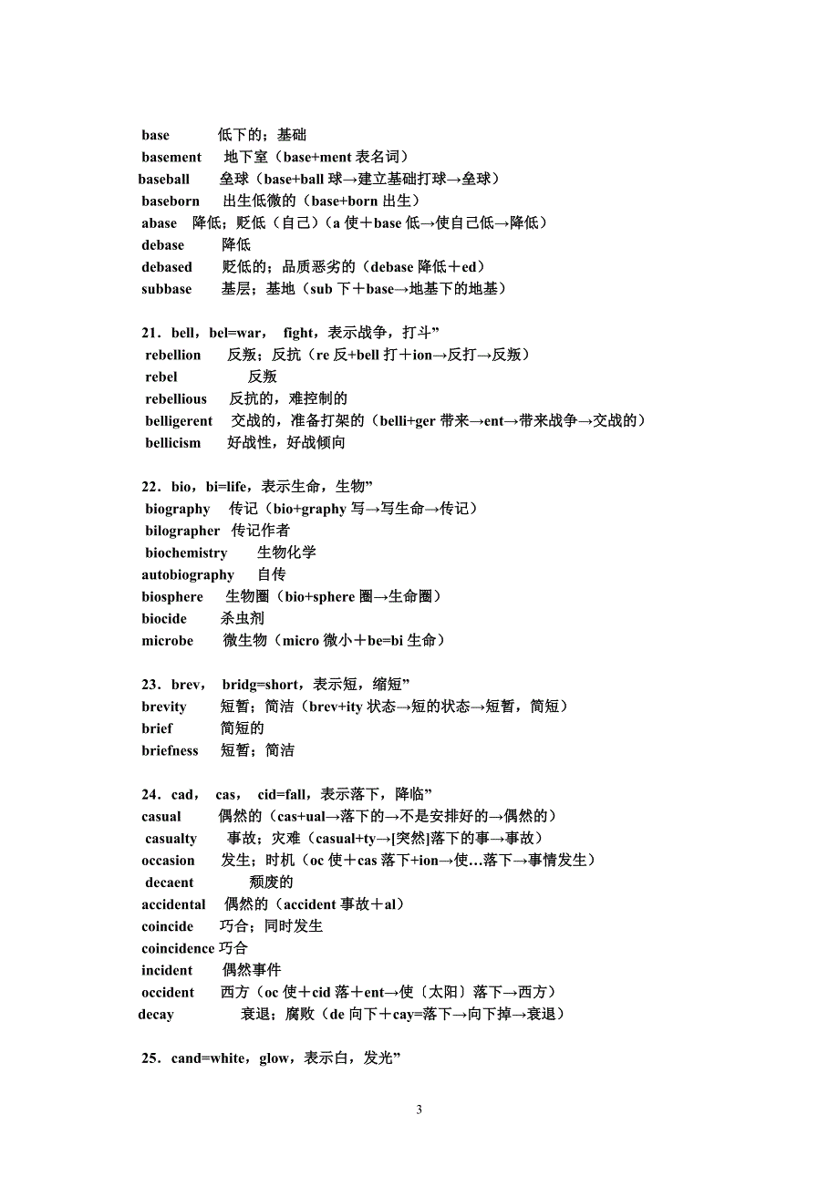 考研英语词汇常考词根精选_第3页