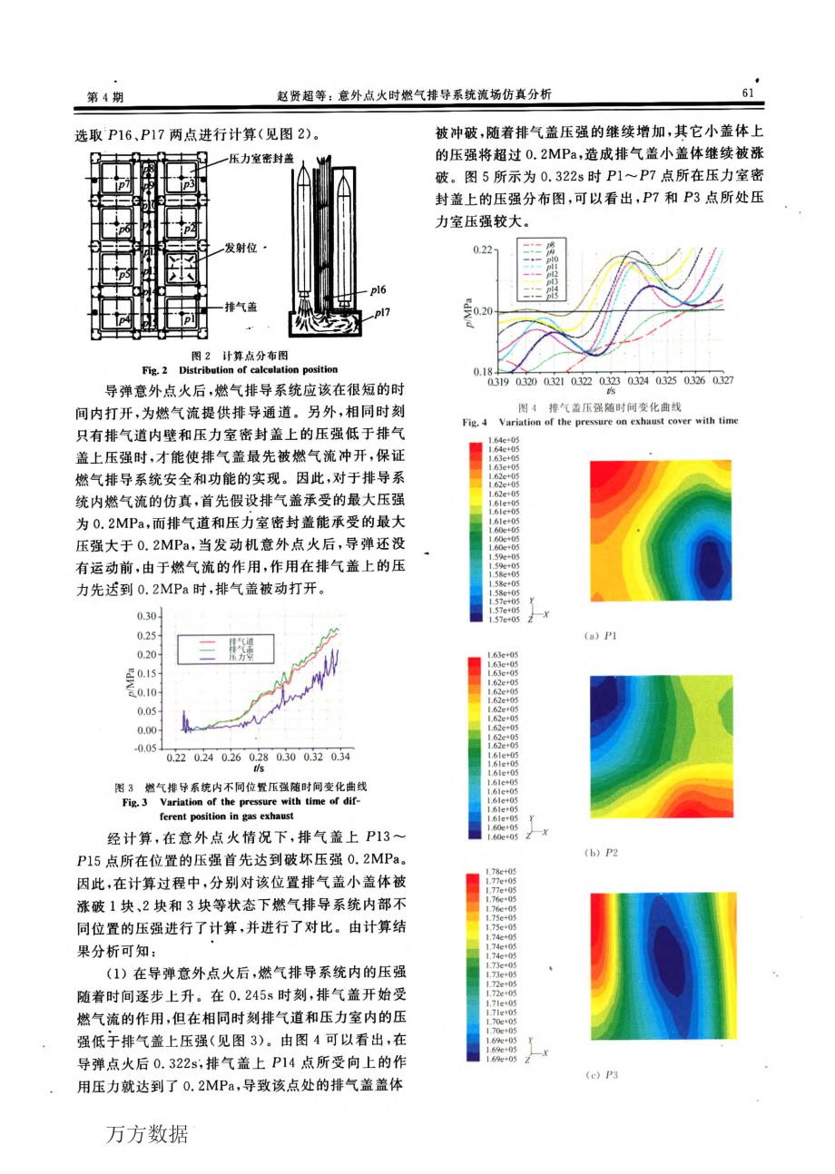 意外点火时燃气排导系统流场仿真分析_第3页