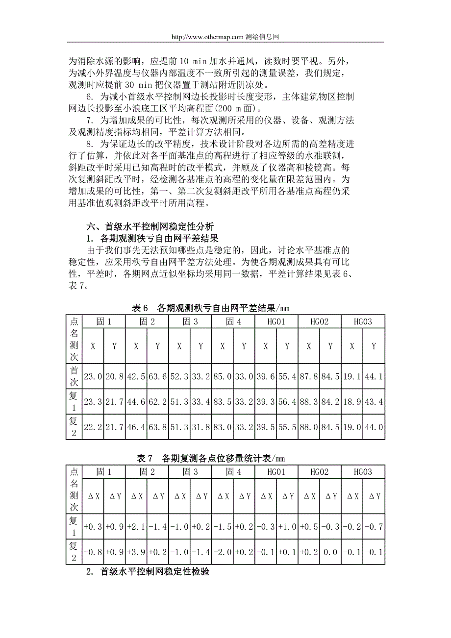 小浪底水利枢纽外部变形观测首级水平控制网_第4页