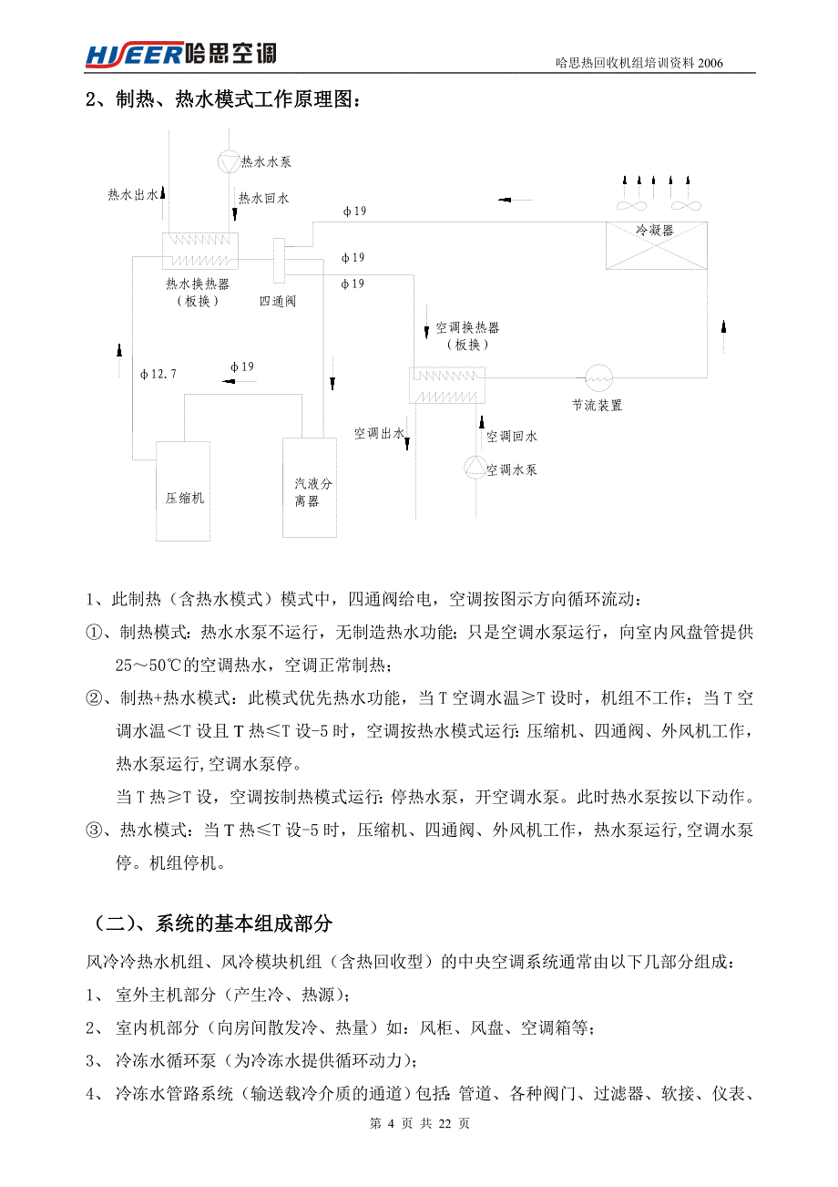 热回收风冷冷热水设计_第4页