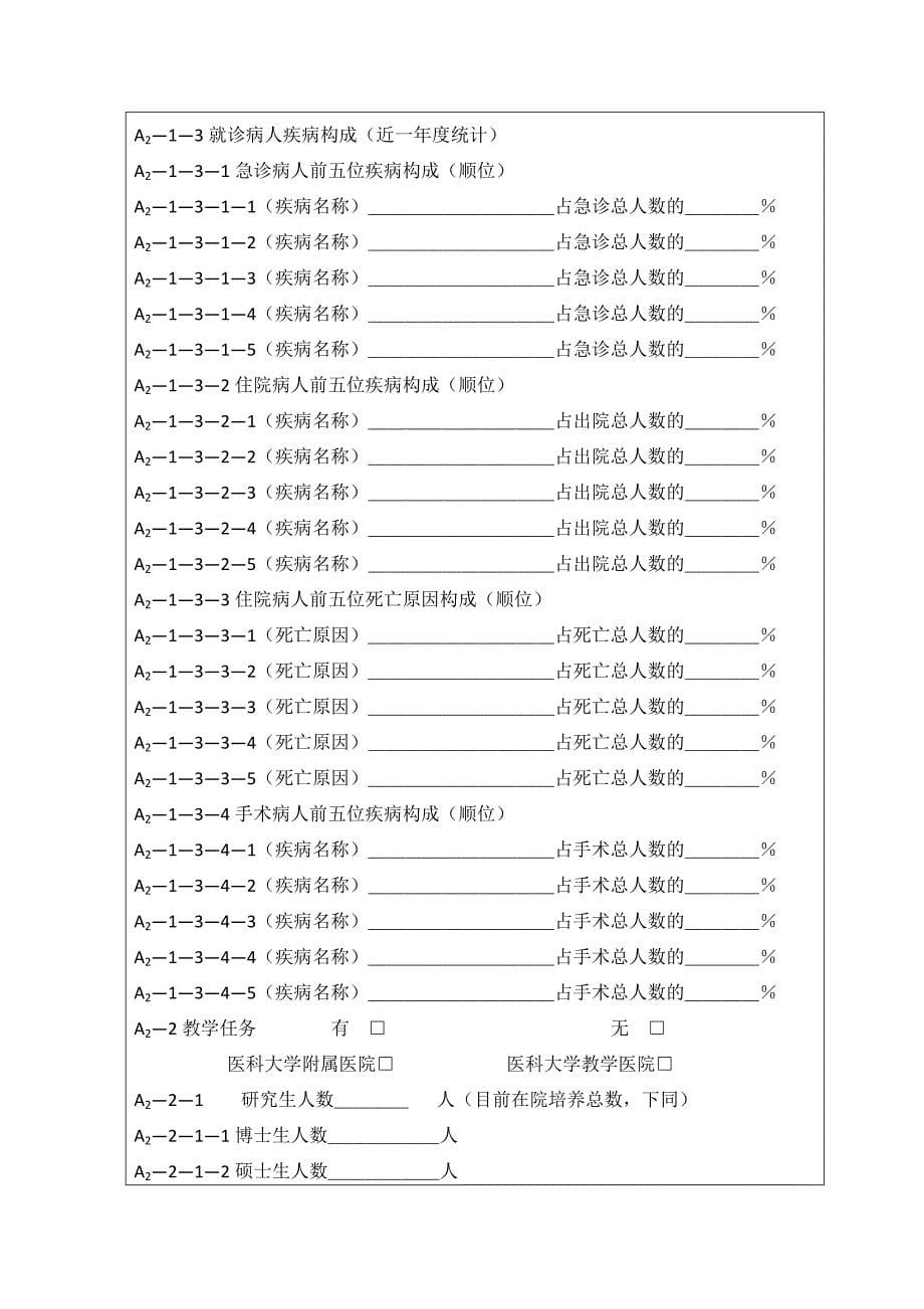 潍坊市医院评审自评报告书(试行)医务科3.24_第5页