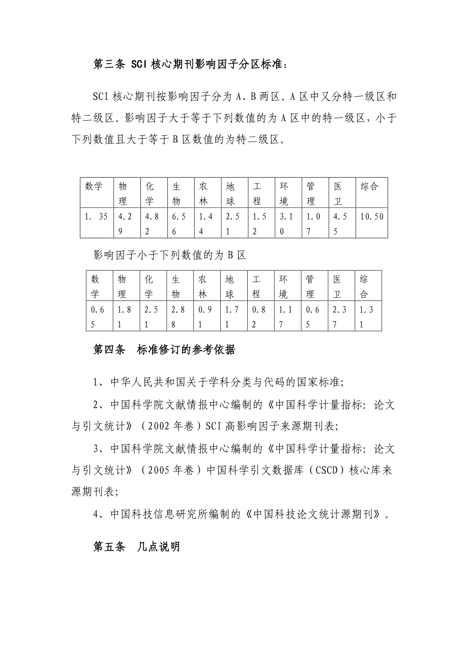 山西大学自然科学学术论文分级认定标准_第2页