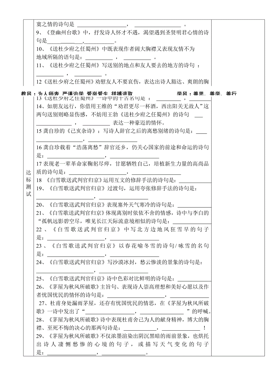 理解性默写-古诗部分八年级下_第2页