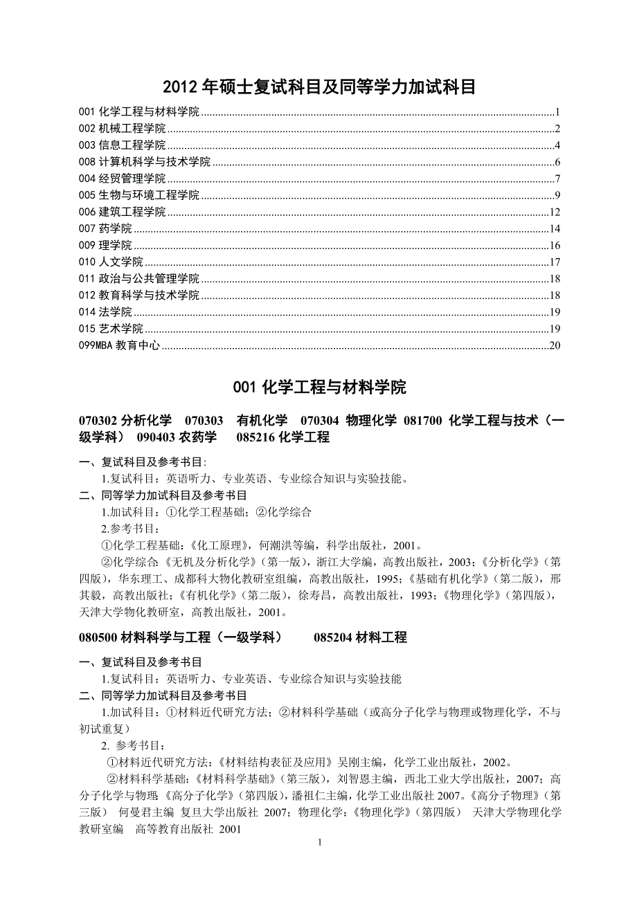 浙江工业university考研复试科目大纲_第1页