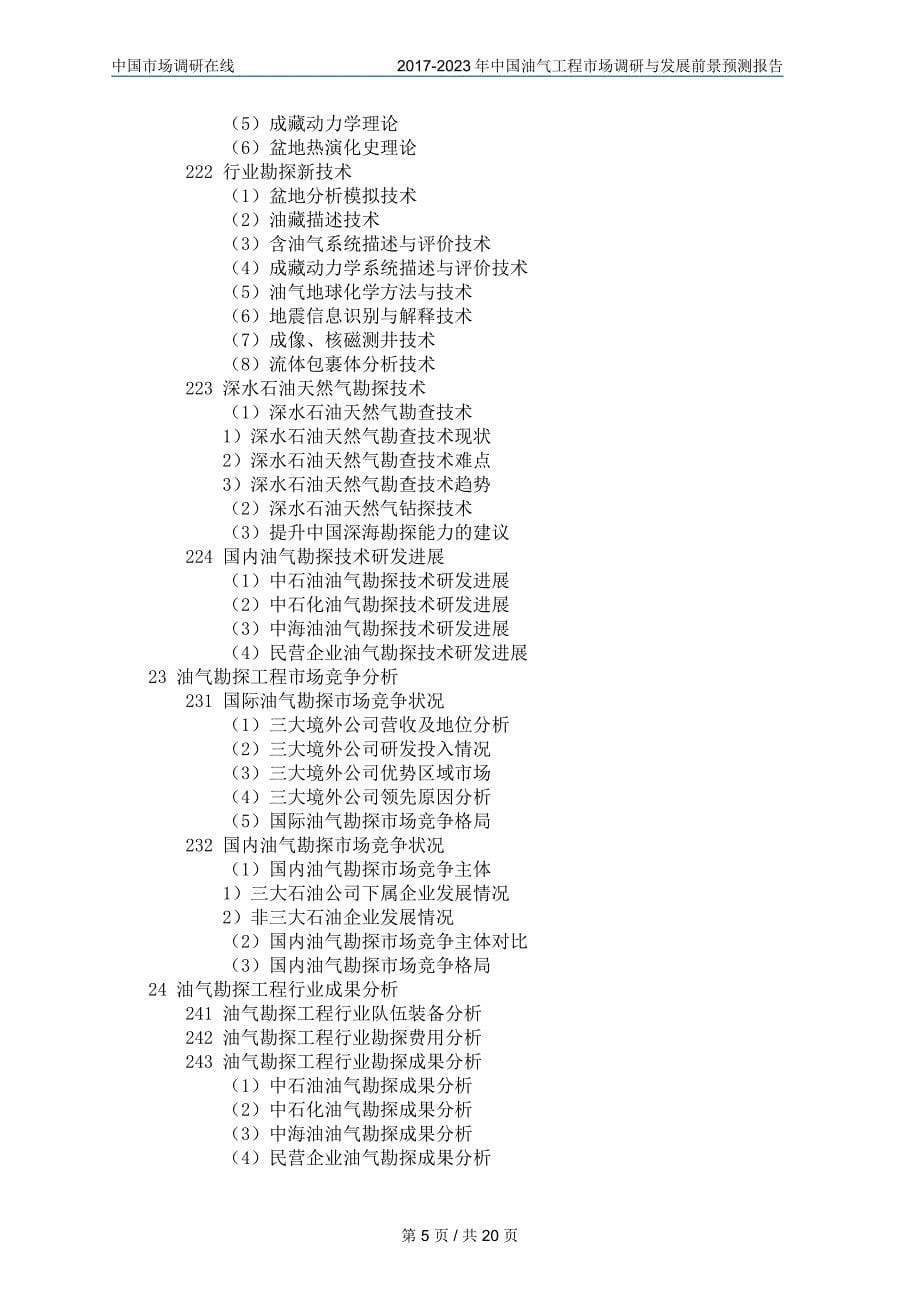 中国油气工程市场调研报告_第5页