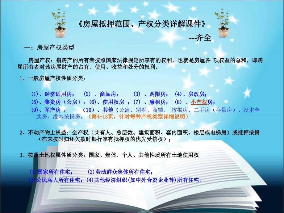 房屋抵押范围、产权分类详解课件_第1页