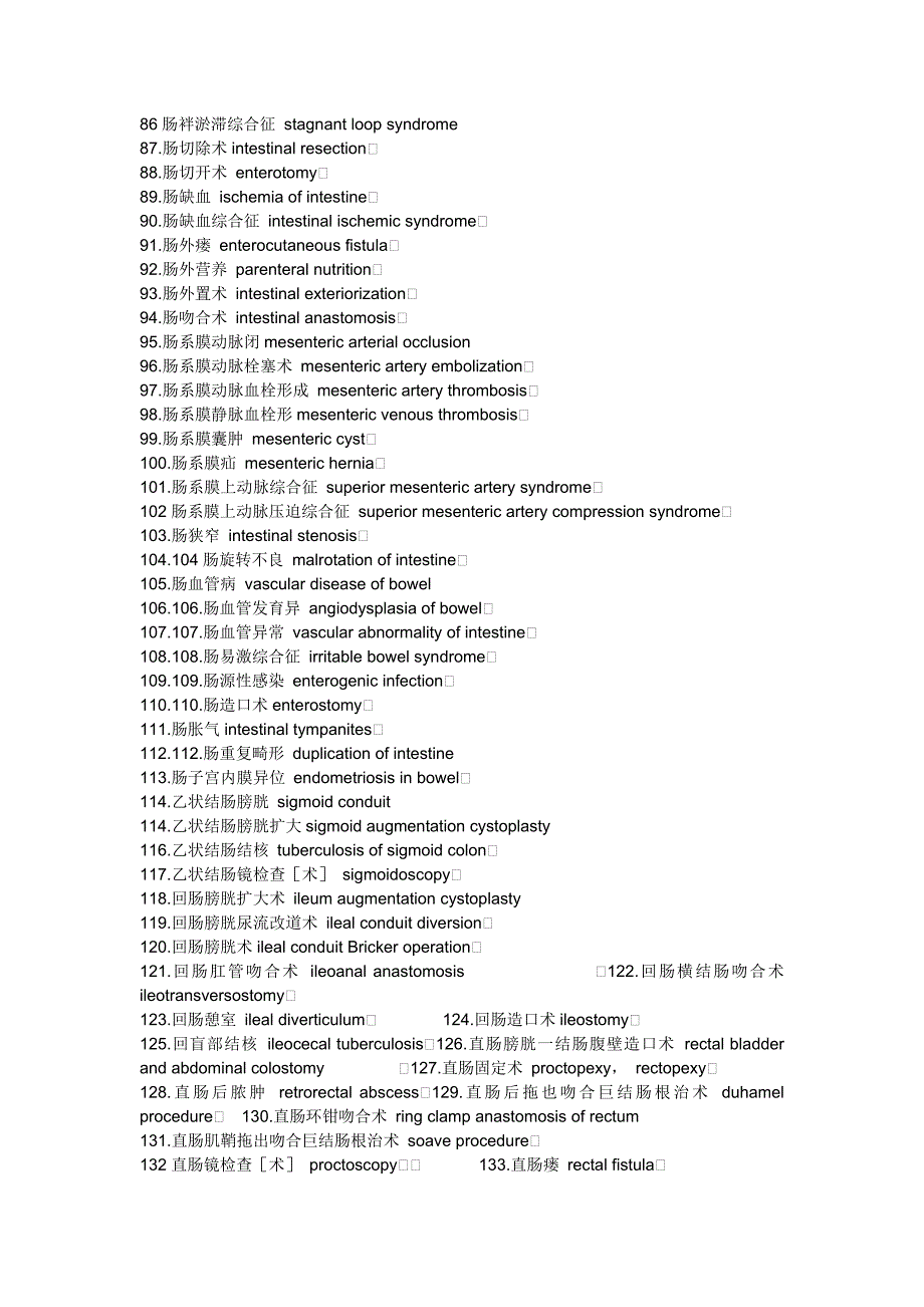 消化病学常见英文词汇_第3页