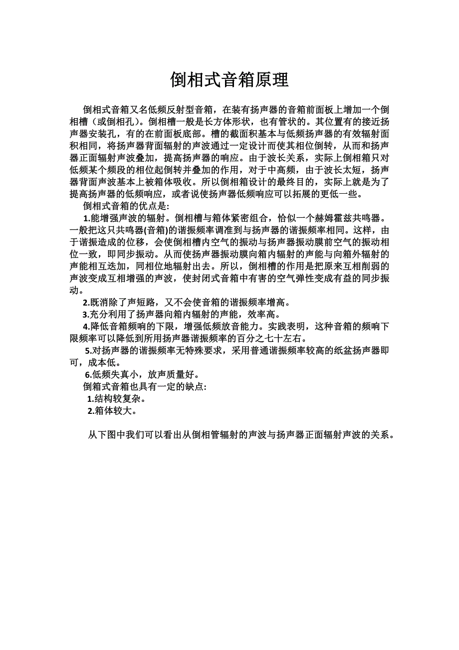 倒相式音箱原理_第1页