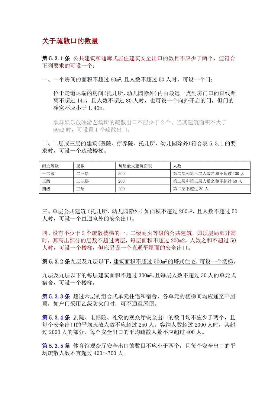 多层建筑设计防火规范-4安全疏散篇_第1页