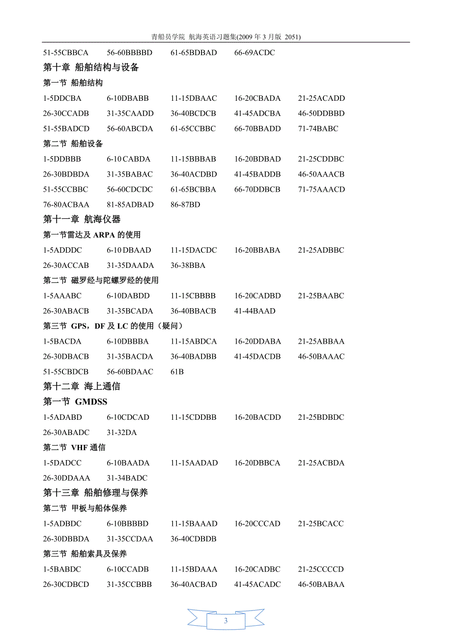 航海英语阅读题库答案_第3页