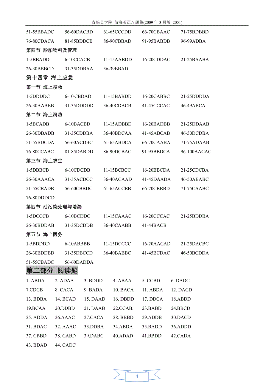 航海英语阅读题库答案_第4页