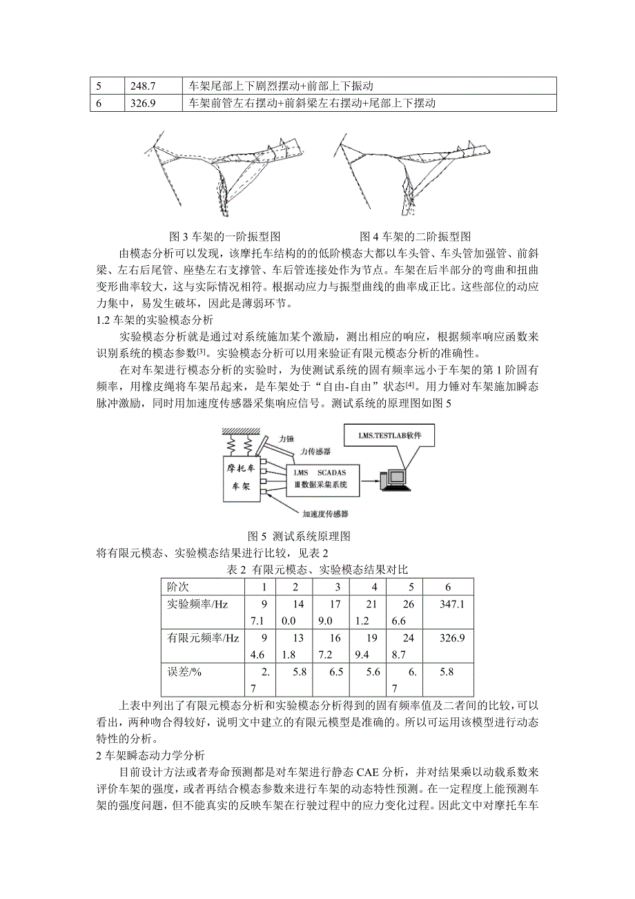 基于动态特性分析的摩托车车架载荷谱编制 (自动保存的)_第2页