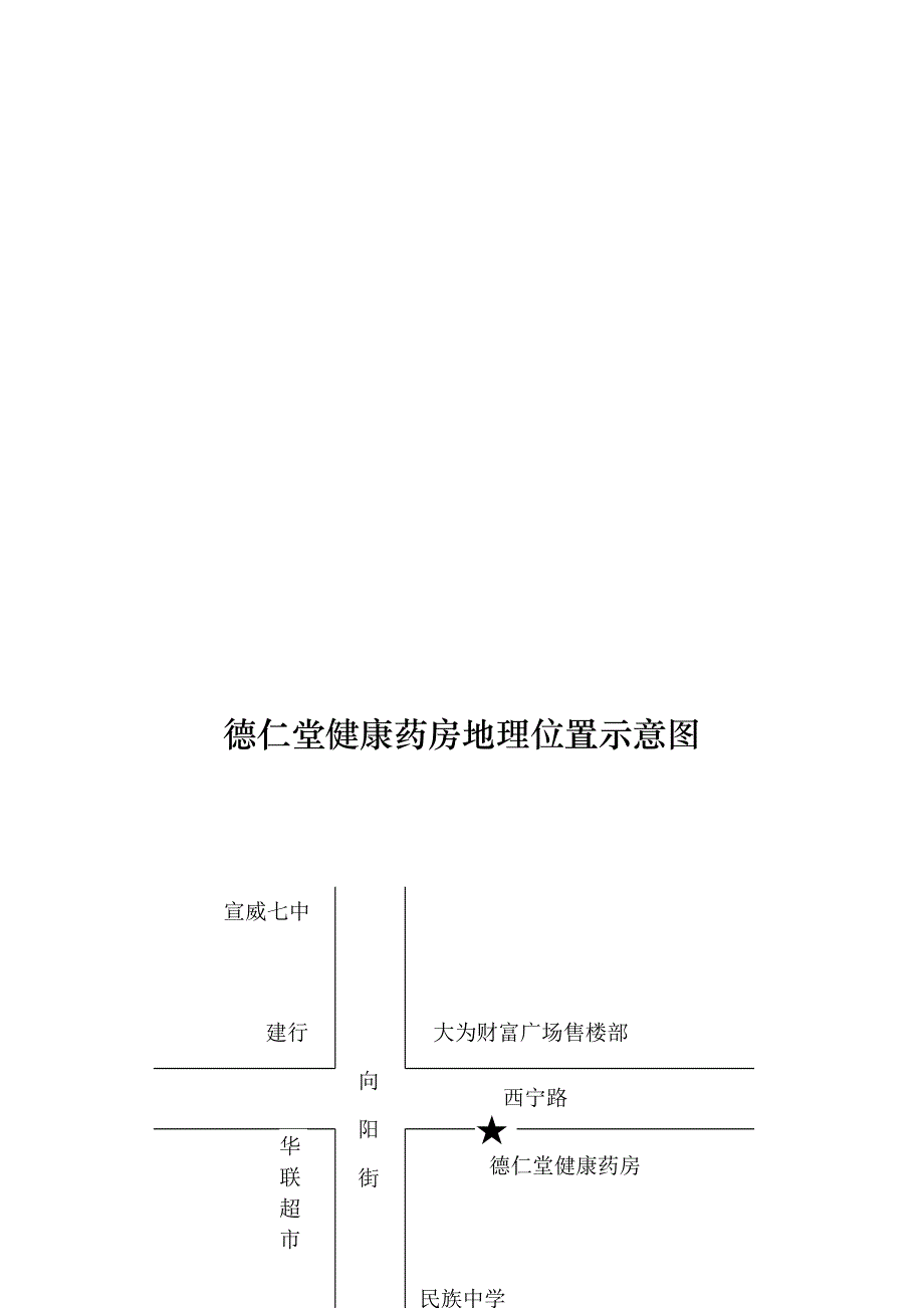 德仁堂健康药房经营场所平面示意图_第2页