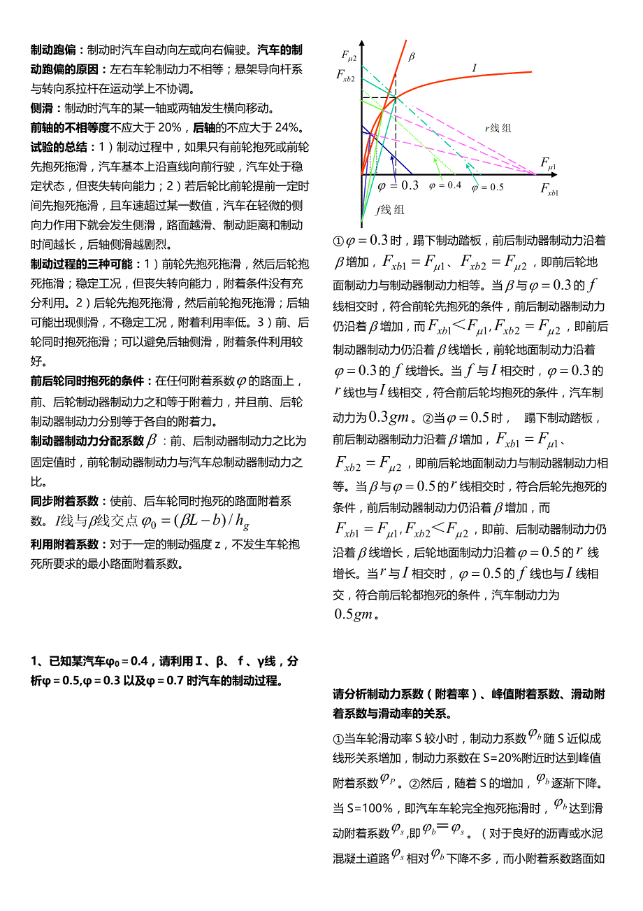 山东理工大学汽车理论知识总结(考试必用)_第3页