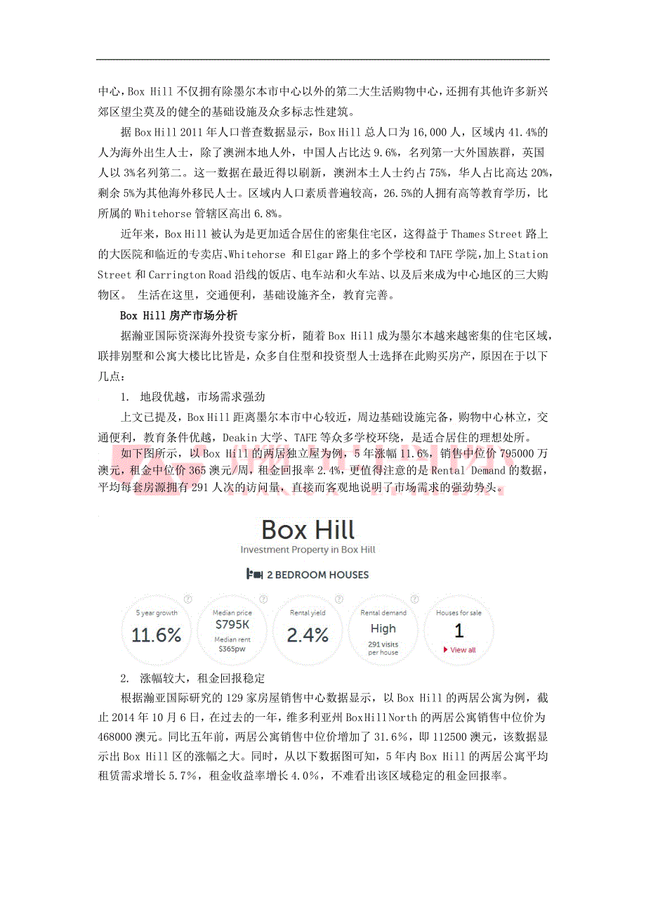 澳洲房产投资热门区域墨尔本BoxHill区全解析_第2页