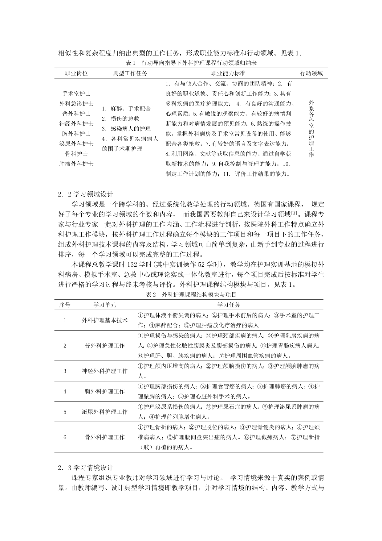 行动导向教学在《 外科护理学》 课程改革中的应用[J]_第2页