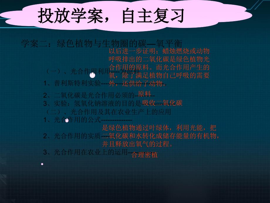 七年级生物上册 绿色植物在生物圈中的作用（4、5、6章）复习课件 人教新课标版_第3页