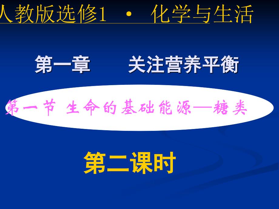 20080815高二化学生命的基础能源——糖类_第1页