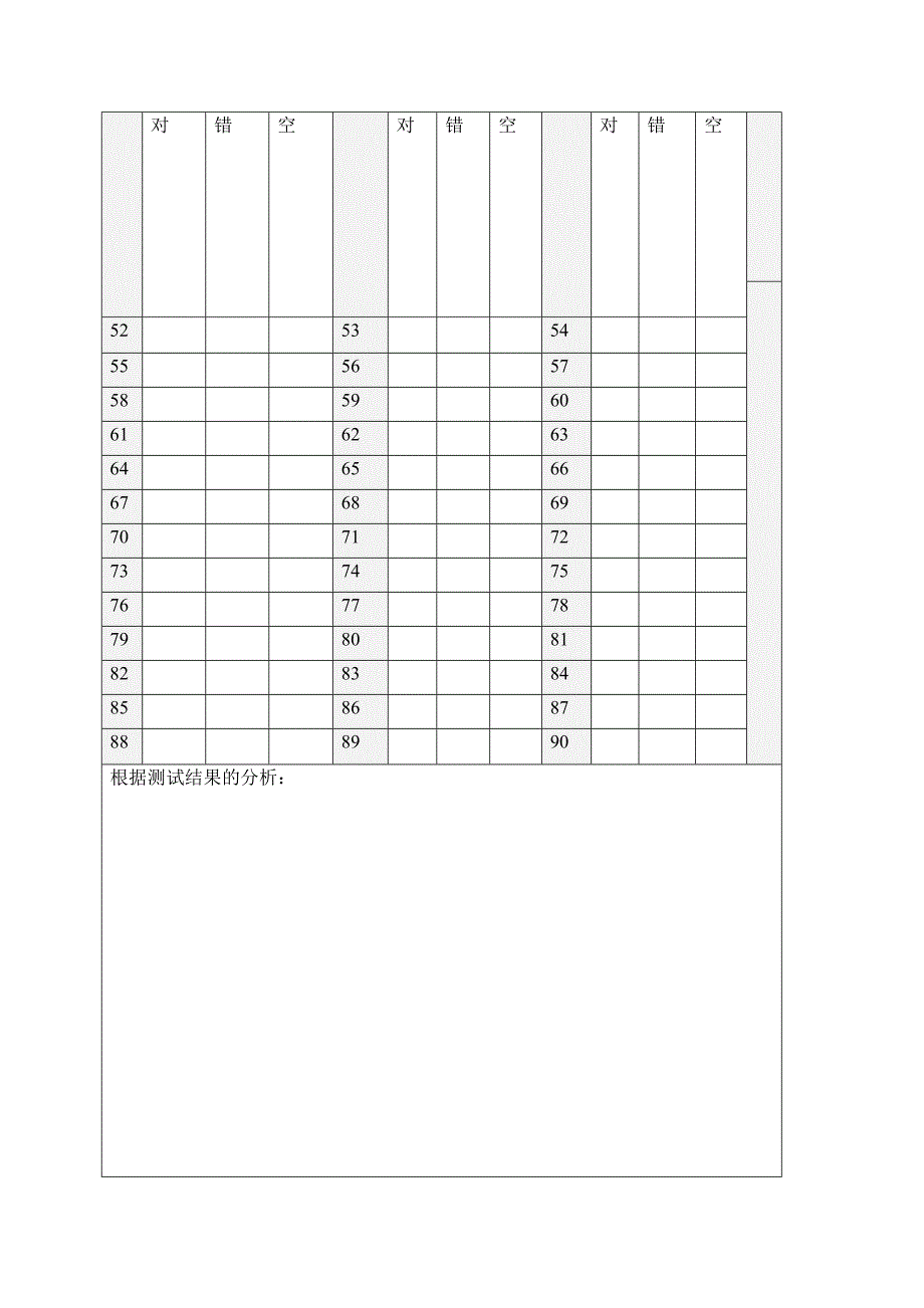 口算测试结果登记表_第2页