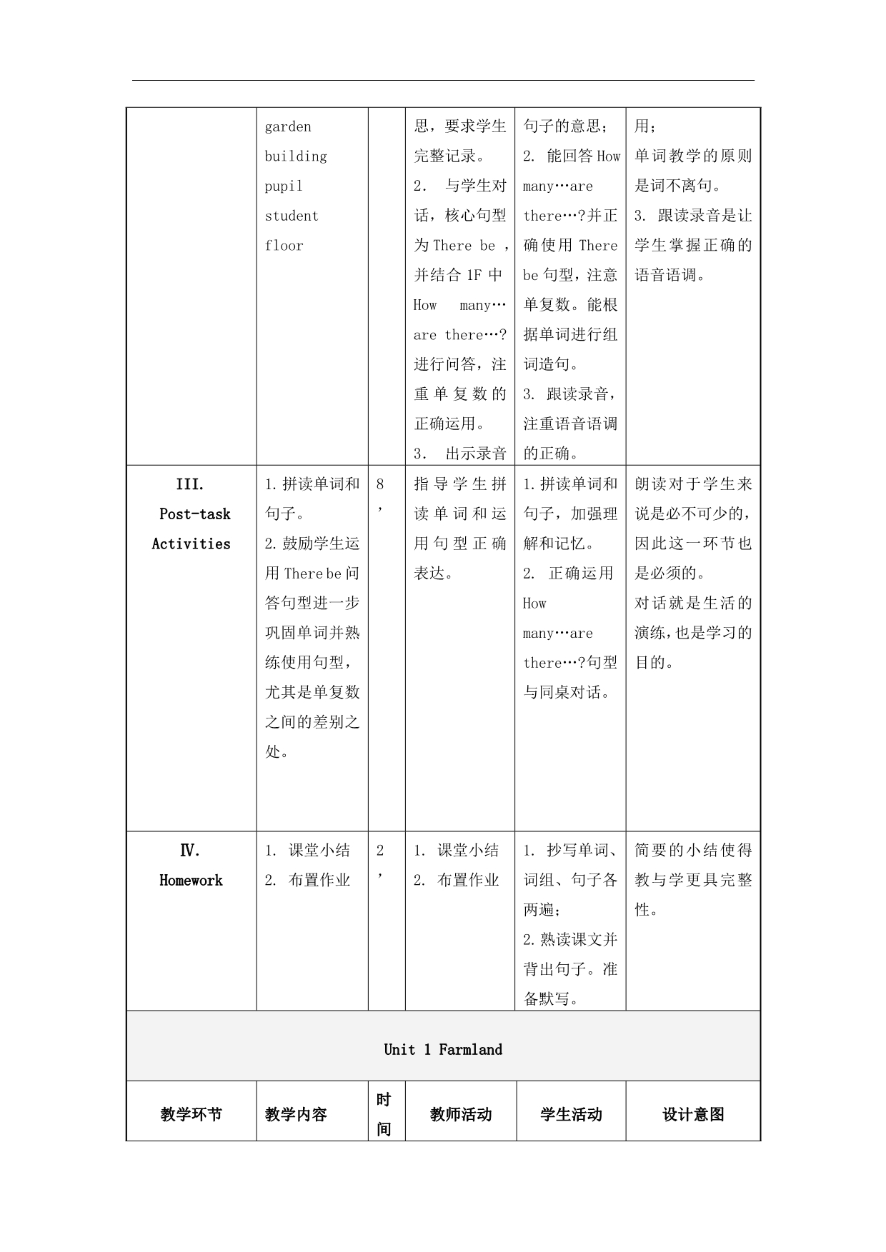 上海新世纪版三年级英语下册教案 Unit 1 Garden School(2)_第3页