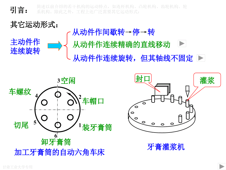 机械原理A1间歇运动机构_第1页