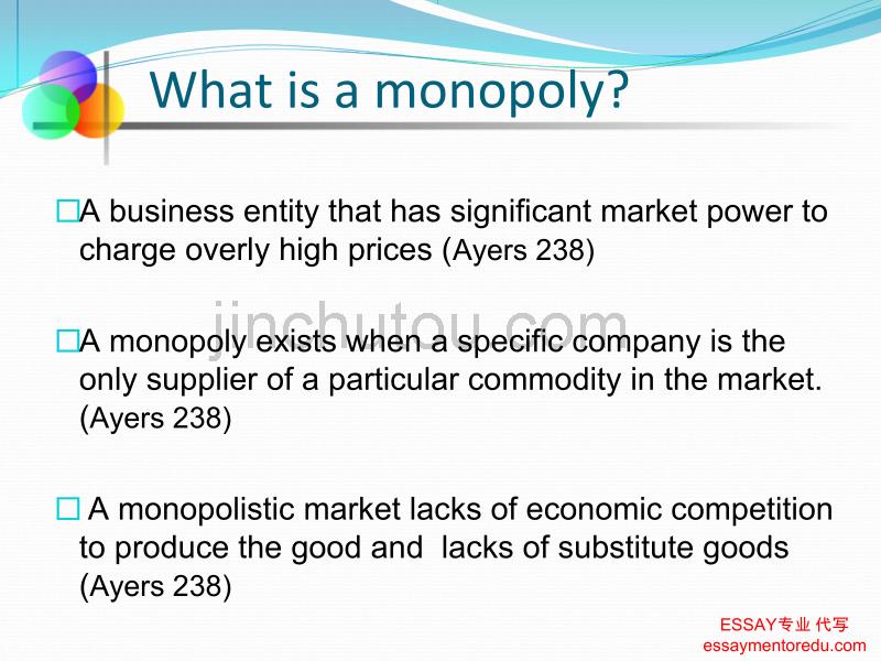 essay mentor 人文历史暑课(WRA)Monopoly In Economics_第4页