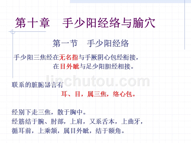 三焦经人体经络穴位图谱_第1页