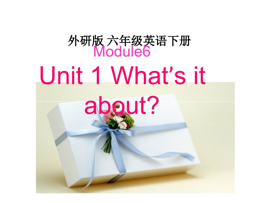 （外研版）六年级英语下册课件 Module 6 Unit 2(1)_第1页