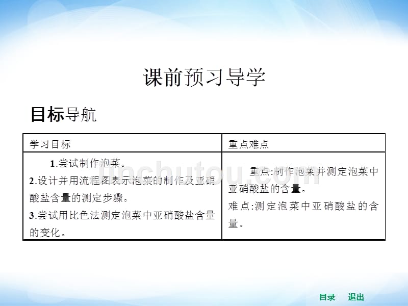 (人教版)高中生物选修一全册ppt课件：1.3制作泡菜并检测亚硝酸盐含量_第2页