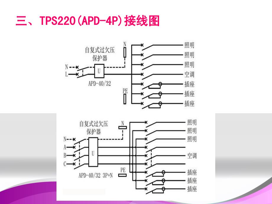 上海红申电气有限公司销售TPS220-40A,TPS200-50A单项过欠电压保护器APD-40A,APD-50A三相过欠电压保护器_第4页