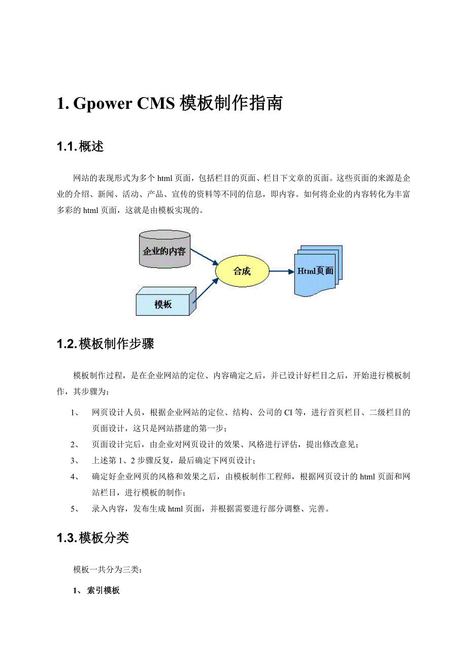 通元内容管理GPowerCMS6.0模板制作指南_第1页