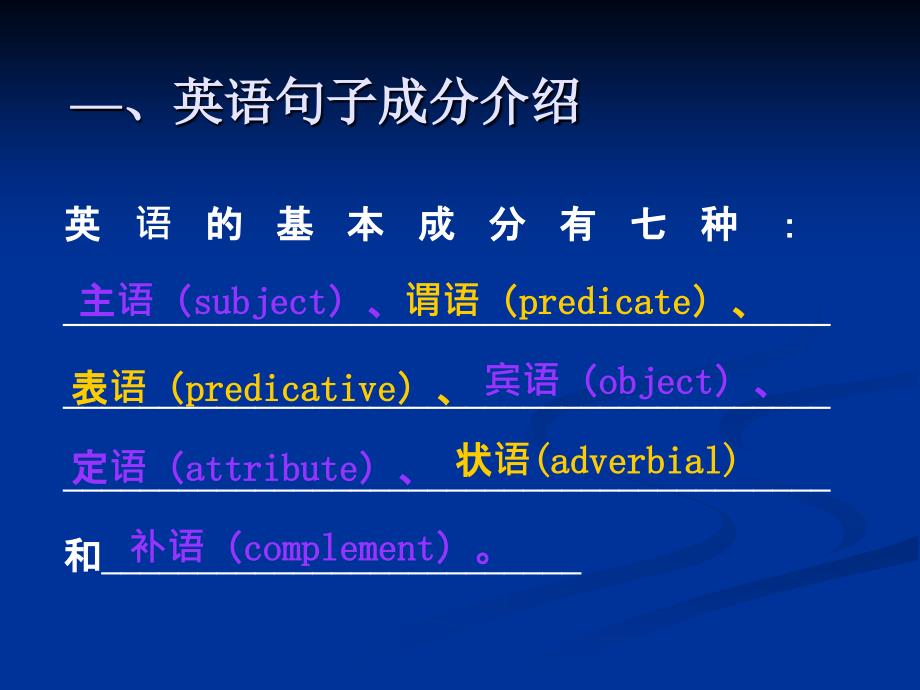 英语句子成分及结构解析_第2页