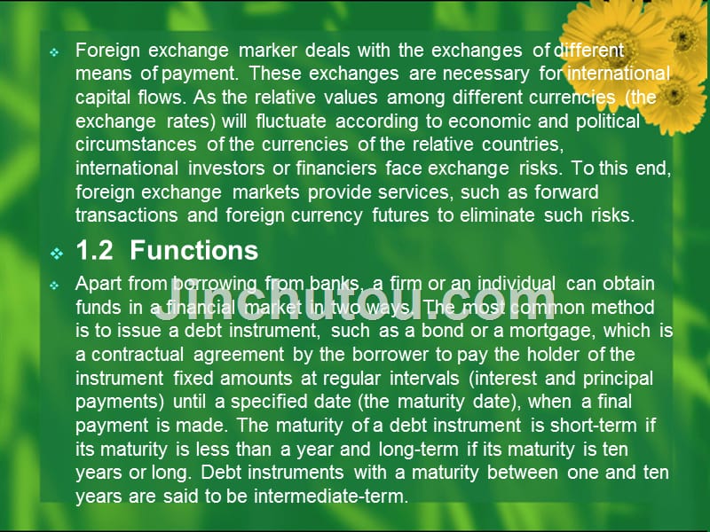 金融专业英语课件PartⅠFinancialMarkets_第4页